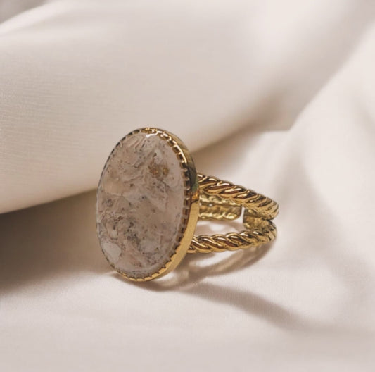Anello regolabile mod. Ivory ovale