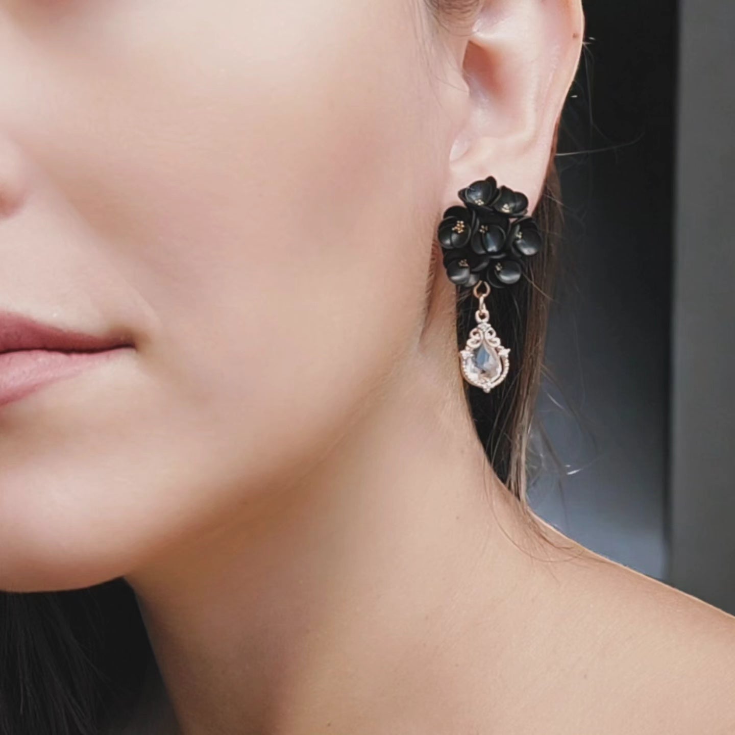 Bouquet di fiori neri